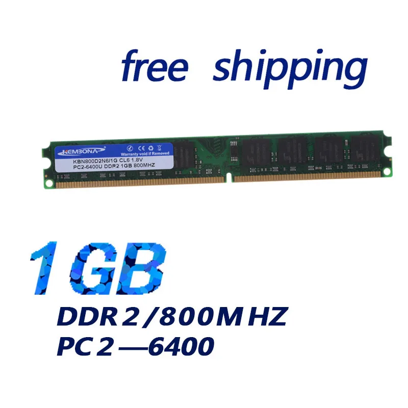 KEMBONA-memoria RAM DDR2, 1GB, PC2-6400 MHZ, 240 pines, compatible con PC de escritorio de 667mhz, DIMM, Envío Gratis