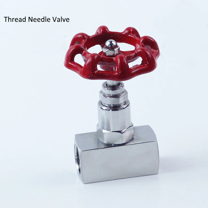 Stainless Steel Threaded Needle Valve Flow Control, High Pressure, 304, DN6, DN10, DN15