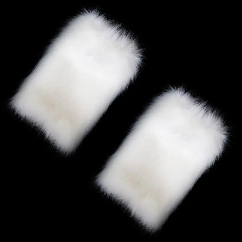 White Sexy Fetish Maid Pet Play Costume Set Furry Head Piece Cat Paw Leg Warmer Fox Tail Female Slave Puppy Roleplay