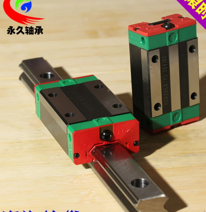 2 unidades de guía lineal Taiwan HIWIN HGR25 500mm de longitud con 4 piezas de carro HGH25CA
