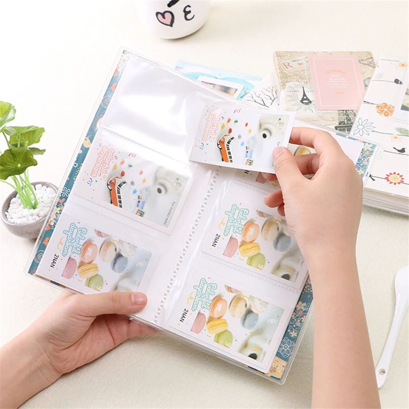 84/56 Pockets Album Case Storage Instax Polaroid Photo Mini 3/4 Inch Album Photo Storage Case Home Family Friend Saving Souvenir