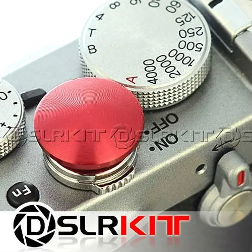 Red Soft Release Button for Leica Contax Fujifilm X100 size:L