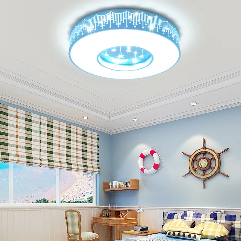 24W LED ceiling lamp AC85-265V Modern Acrylic&Metal Ceiling lights for Children's Room Living Room Decor Light