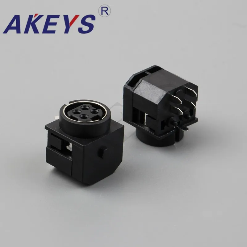 5PCS MPC-4-01 DC Weibliche 4 Pin Mini DIN Power Jacks Steckdosen S Terminal