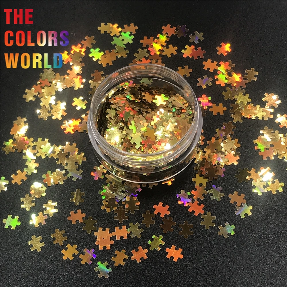 

TCT-299 Holographic Laser Color 6MM Puzzle Nail Glitter Nail Art Decoration Body Glitter Festival Tumblers Home Decoration