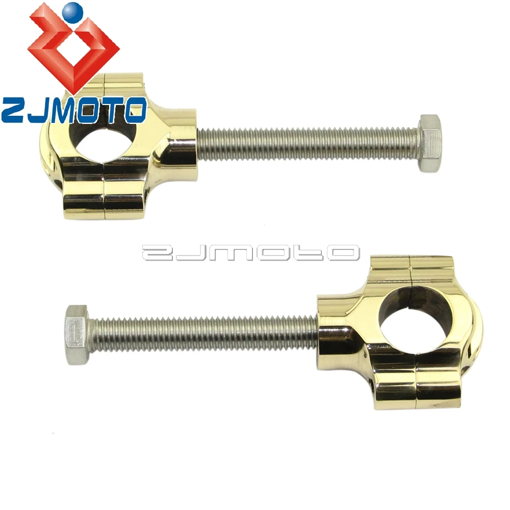 

High Quality Motorcycle Brass 1" Handlebar Risers 1 inch Handle Bar Risers For Harley Cafe Racer Bobber Chopper