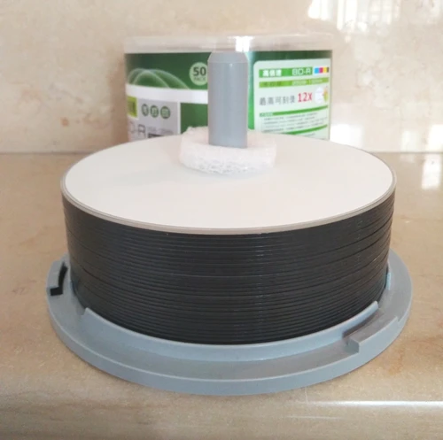 Imagen 1 del producto BD-R Disco de rayos azules de 25 GB, superficie completa imprimible, Blu-ray BDR, 25 g, 12 x velocidades, 10 discos, embalaje con bolsas para CD