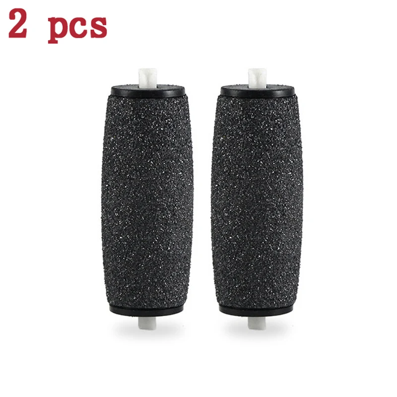 Adomaner Sholl Replacement Roller Heads Velvet Refill Diamond Grinding Head For Electric Pedicure Foot Care File Tool 2Pcs/ Pack