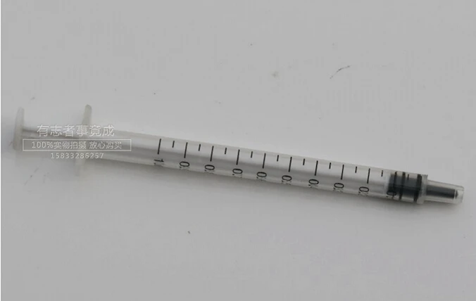 50PCS Disposable sterile syringes needles with needle 1ml plastic enema feeding Lab Measuring Pet Feeder Tool