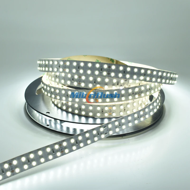 

High Brightness CRI>80 7-8LM/led Epistar Chip 15MM PCB SMD 3528 Double line led flexible strip DC24V 1200led/5m/reel 3000K-6500K