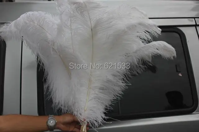 20 Piece 26-28inches 65-70CM White Ostrich Feathers for Wedding Centerpiece decoration