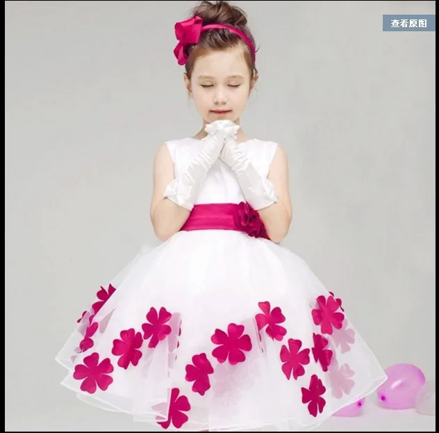 2024 Real Kids Utu Birthday Princess Party Dress Girls Infant Children Bridesmaid Elegant For Girdance Performance Clothes