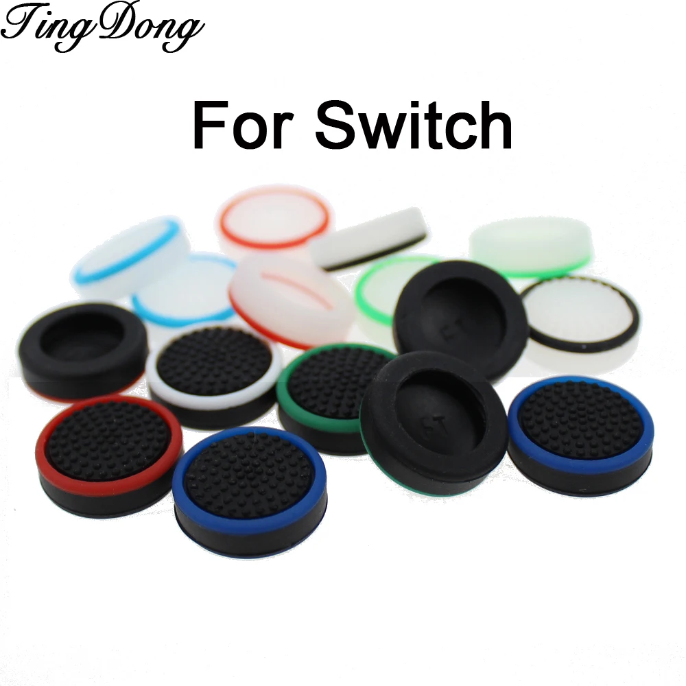 

TingDong colorful NS Silicone Cap Thumb Stick Joystick Analog Rubber Cover For Nintendo Nintend Switch Controller NS Joy-con