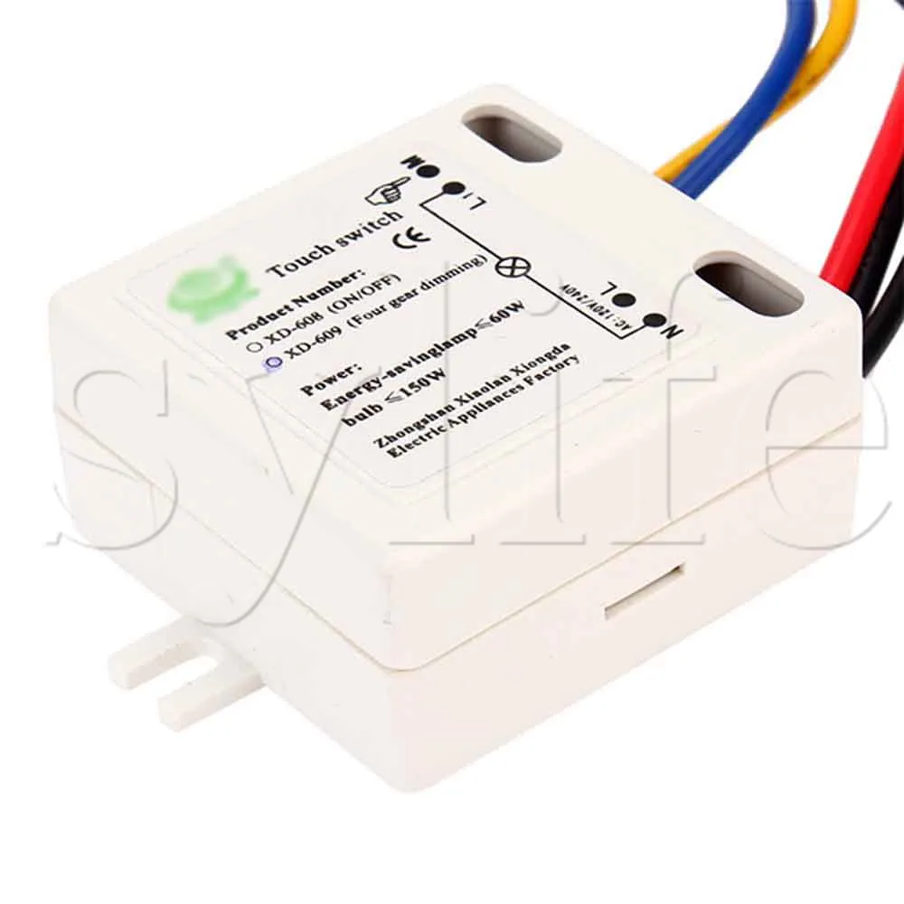 XD-609 4 Mode On/Off Touch Switch Sensor For 220V LED Lamp