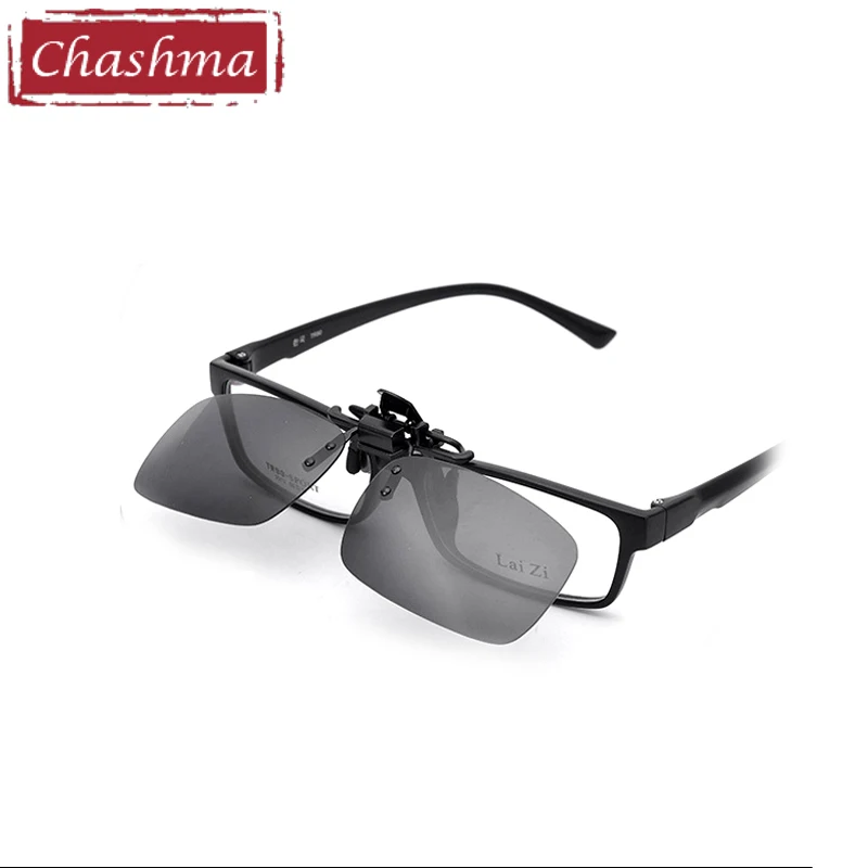 Chashma Brand Rimless Sunglasses Clips Mirror Lenses Coated UV 400 Sun Glasses Clip on Prescription Frame 3 Size