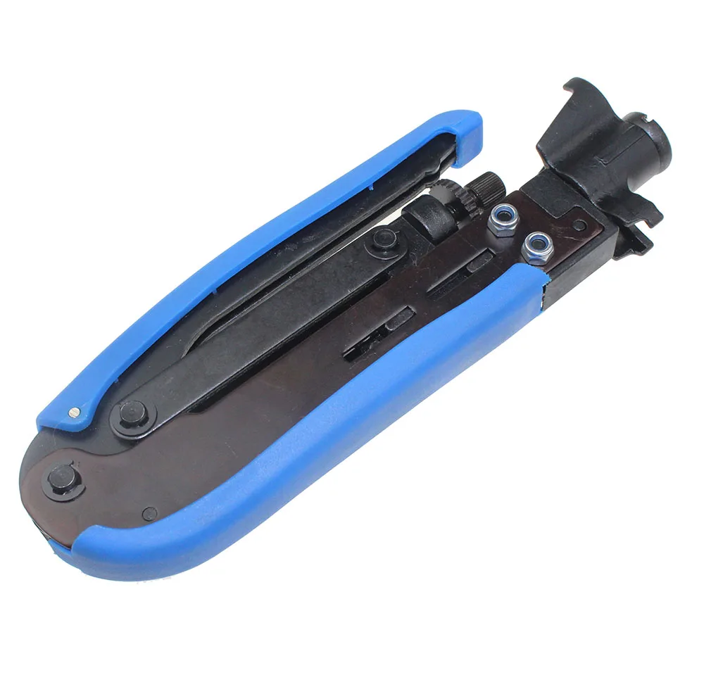 Imagem -04 - Nova Marca Rg6 Rg11 Rg59 Ferramenta de Compressão Crimper Cabo Coaxial para Conector f Novo