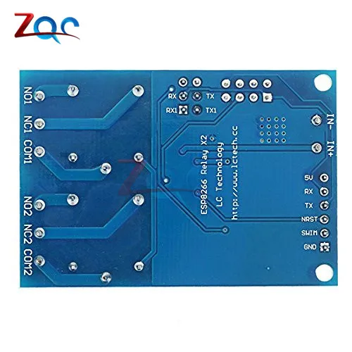 DC 5V ESP8266 ESP-01 2 Channel WiFi Relay Module 2-Channel Relay Module for IOT Smart Home Phone APP Controller