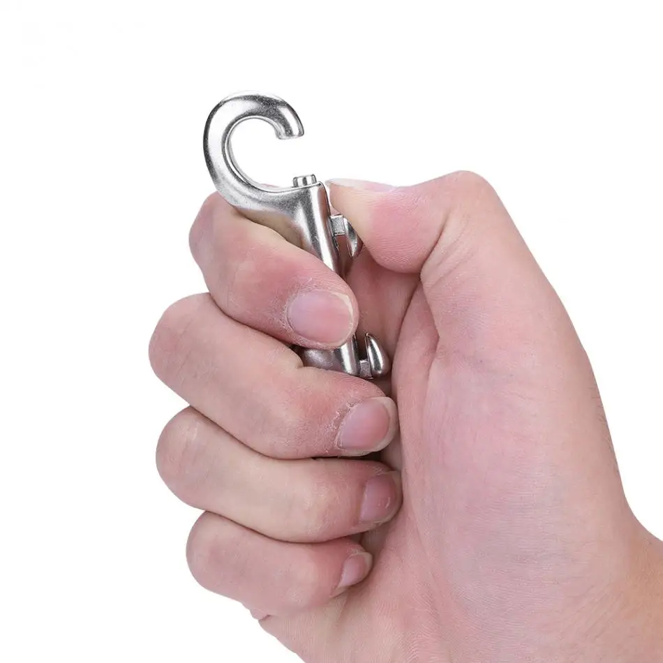 15 متر/30 متر الغوص سبائك الألومنيوم بكرة الاصبع بكرة مع حامل زجاجات نبيذ ثنائي من الفولاذ المقاوم للصدأ المنتهية هوك SMB معدات الكهف الغوص #6