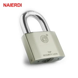 NAIERDI B7 Series Super B Grade Padlocks Silver Color Portable Anti-Theft Rustproof Luggage Suitcase Gate Lock Security Padlock
