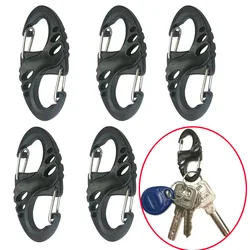 Outdoor Camping 8 Shape Carabiner Quick Clip Hook For Hiking Travel Backpack Hanger Buckle Keychain Snap