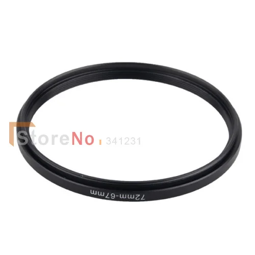 72 ملليمتر إلى 67 ملليمتر 72-67 ملليمتر معدن عدسة التنحي تصفية عدسة خاتم محول أسود مع عدد تتبع