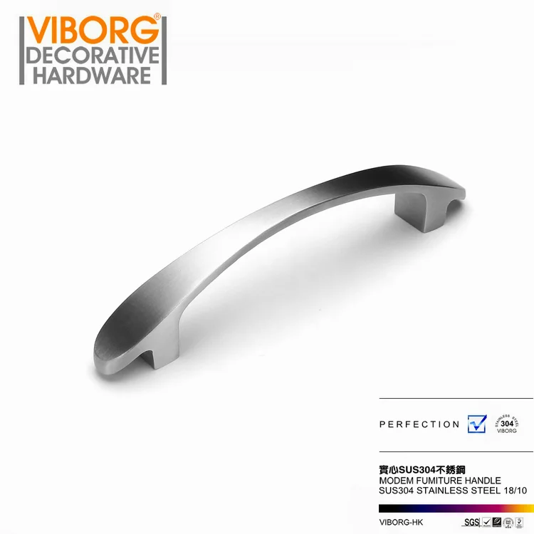 VIBORG Deluxe 160mm 304 Stainless Steel Casting Modern Kitchen Cabinet Cupboard Door Handle Drawer Pulls Handles Knobs,SV201