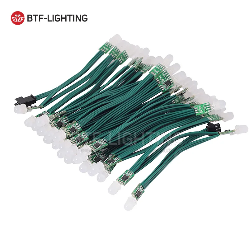 Imagem -03 - Luz Não Impermeável do Módulo Led Pixel String Endereçável Ws2811 Dc5v dc 12v 50 Pcs mm 2811