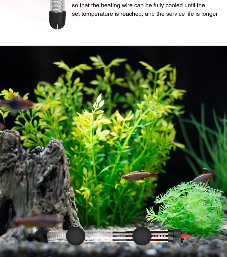 110 V-220 V Einstellbare Temperatur Thermostat Heizstab 25 W/ 50 W/100 W/200 W/300 W Tauch Aquarium Aquarium Wasser Wärme – Detail 9