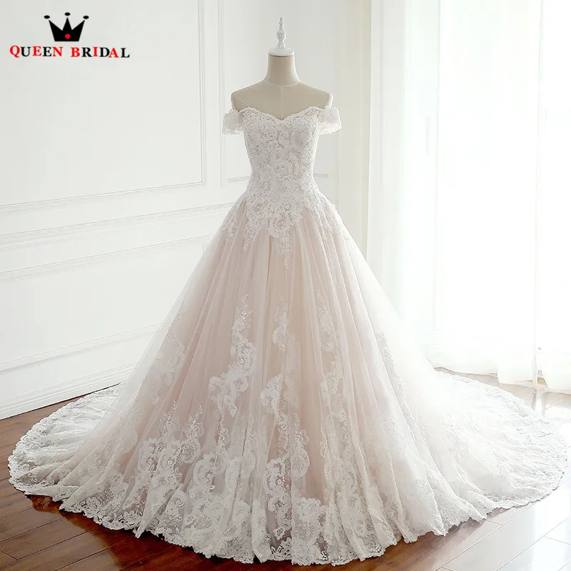 Robes de mariée vintage romantiques avec mancherons, robe de mariée en dentelle et tulle, grande traîne, taille personnalisée, nouveau design, 2023, LR05