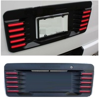 Extereior Rear License Plat Cover Rear Trims Plate Cover For Hiace 200 2005-2016 W/Led Brake Lights License Plate Cover Parts