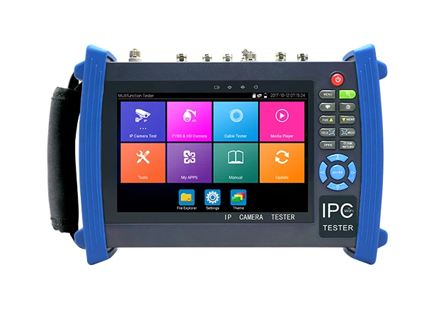 IPC-8600plus series IP CCTV tester monitor ip analog AHD TVI CVI SDI camera tester H.265 4K 4MP 5MP ONVIF wifi POE 12V