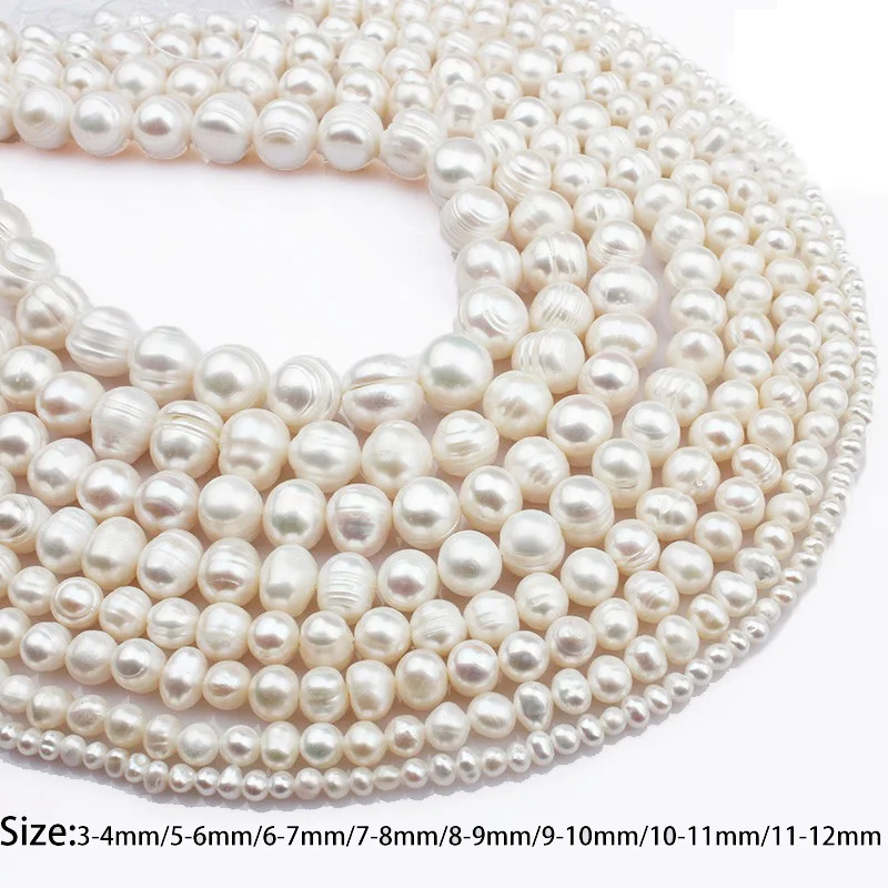 HI-Q Natural Freshwater Pearl Beads Random Mixed Rice-shaped Loose Beads For Jewelry Making DIY Semi-finished Necklace Bracelet