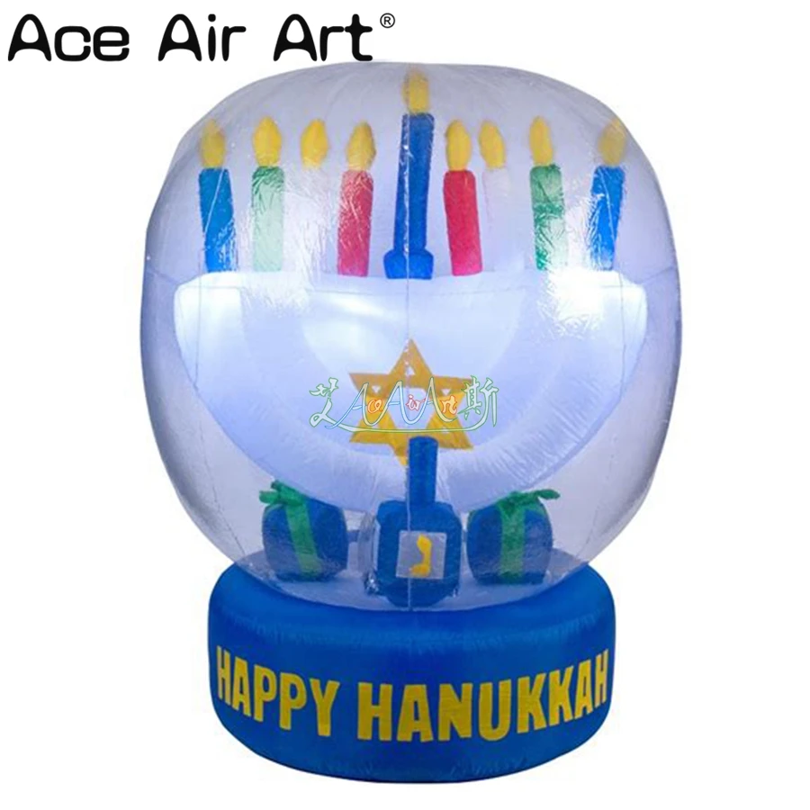 Customized LED Hanukkah Inflatable Menorah Chanukah Holiday Decorations for Sale