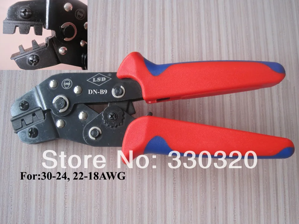 Terminal crimping pliers for crimping dupont pin connector 30-18 AWG,D-SUB connector crimping tool DN-B9