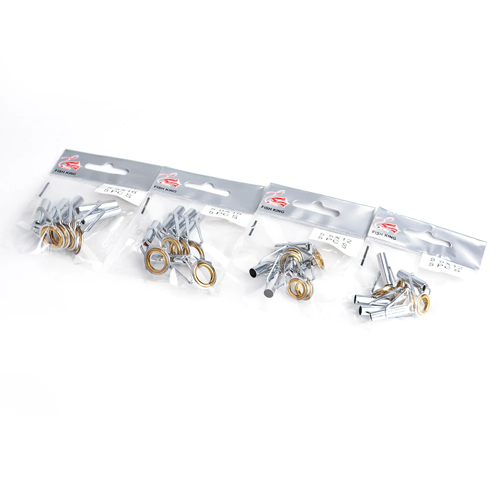 NGB 5PCS DIY Fishing Rod Guide Top Tip Stainless Steel Ceramic Rings Rock Rod Fishing Accessories