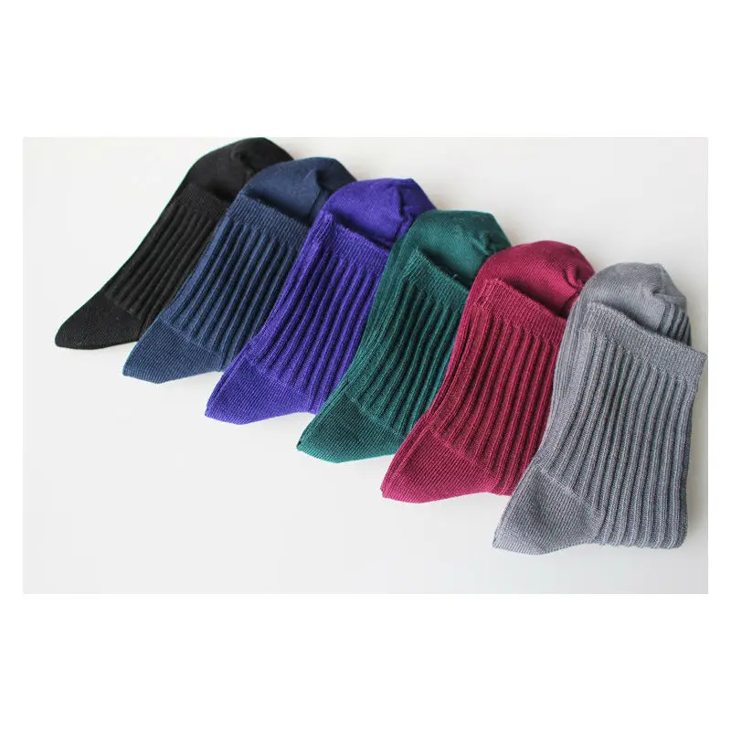 Spring New Knitting Women Socks Supima Cotton Preppy Style Pure Color Casual Socks High Quality Cozy Sox Daliy Girls Lady Socks