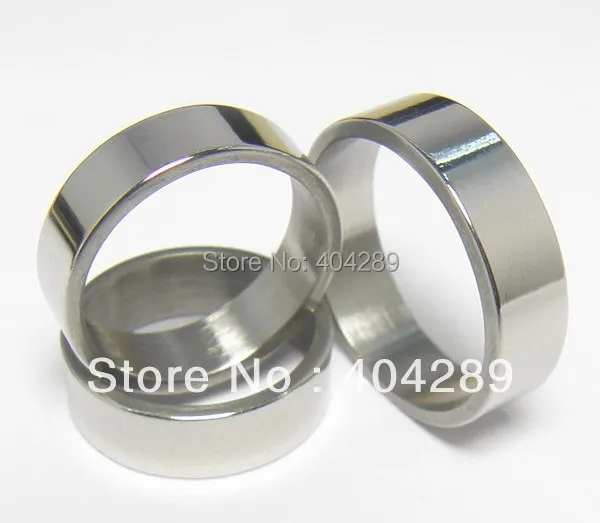 Wholesale 100pcs Cheap 6MM Flat Stainelss Steel Rings