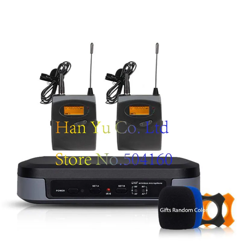 

Pro wireless microphone High-end 2-channel microphone Lapel 2 Headset Automatic infrared automatic search frequency G-3