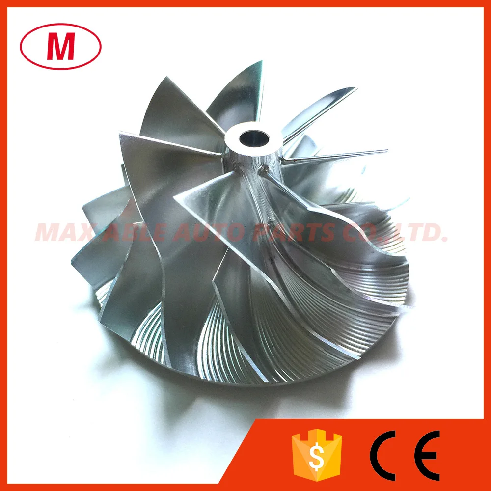 TD04HL 44.00/62.00mm 7+7 blades Forward High Performance Turbo Billet Compressor wheel/Aluminum 2618/Milling compressor wheel