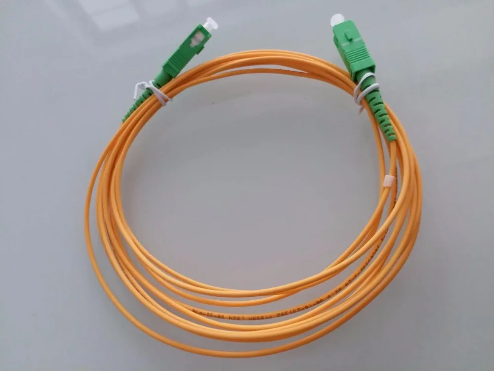 10 pcs  SC / APC 3M Simplex mode fiber optic patch cord SC UPC 3M  3.0mm or 2.0mm FTTH fiber optic jumper cable