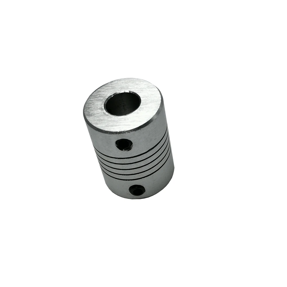 Aluminum Alloy Flexible Coupling Motor D19L25 Tightly Fixed Type Sliver Colour OD 3mm/4mm/5mm/6mm/6.35mm/7mm/8mm/10mm