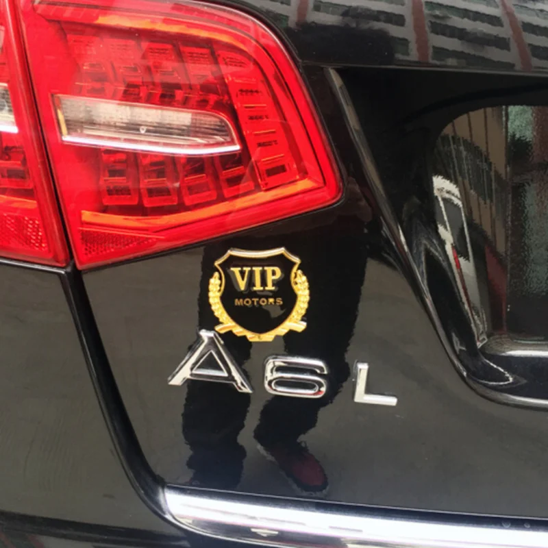 Car Styling For Cadillac ATS BLS CTS XT4 XT5 ATSL XTS STS SRX Escalade 3D Metal VIP MOTORS Emblem Car Sticker 2pcs