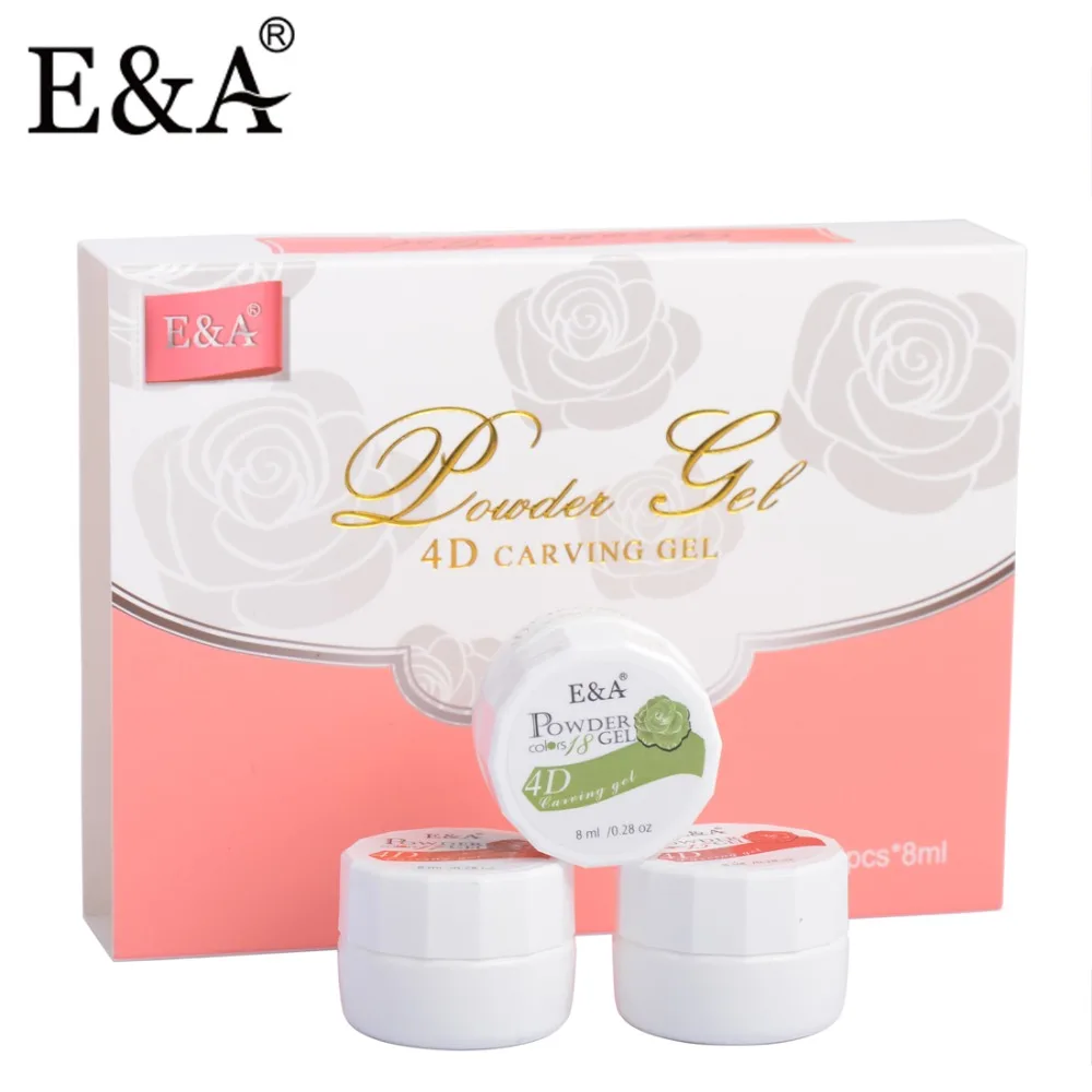 EA-Juego de 12 esmaltes de Gel para esculpir uñas, Gel UV Led 3D para esculpir, 12 unidades