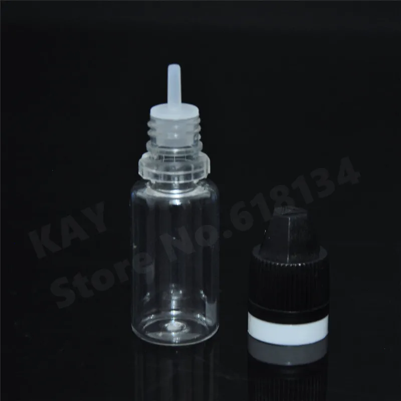 

5000pcs High quality 15ml transparent oil dropper bottle with childproof and tamper evident sexangular cap