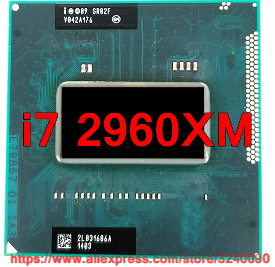 Original lntel Core i7 2960xm SR02F CPU (8M Cache/2.7GHz-3.7GHz/Quad-Core) i7-2960xm Laptop processor free shipping