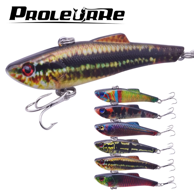 

1PCS 6.5cm 6.5g VIB Fishing Lures Bionic Bait plastic Fish Hard Bait Bass Vibration Lure Crankbait full swim Fishing tackle