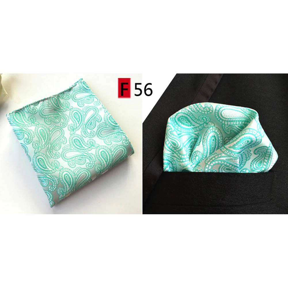 Mens Colorful Paisley Pattern Pocket Square Gentlemen Wedding Handkerchief  BWTHZ0326