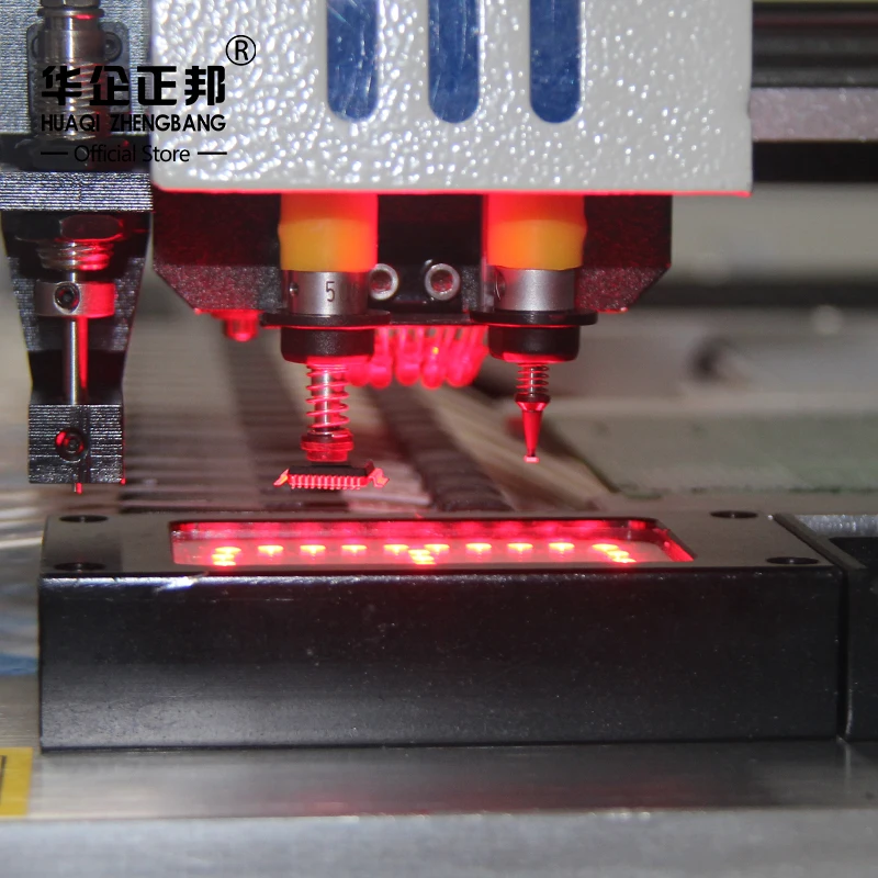 Desktop Automatic Smt Pick And Place Machine Smd Pcb ad alta velocità che fa macchina 2 teste con 54pcs Feeder Location 4 Vision Camera