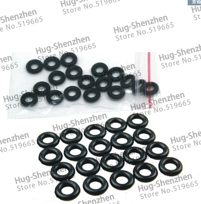 100pcs/lot Black rubber damping rubber ring seal ring gasket conditioning type O coil diameter 3mm M3