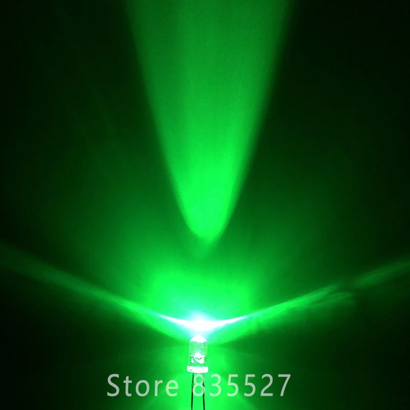 1000pcs / LOT F5 5MM Round LED Water and Clear Emerald Green Super Bright LED light emitting diode Kit DIP Lamp beads